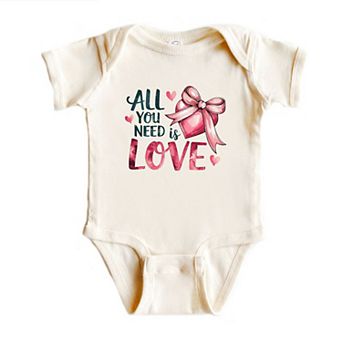 All You Need Is Love Coquette Baby Bodysuit