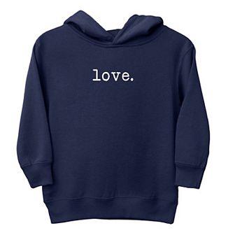 Embroidered Love Typewriter Toddler Graphic Hoodie