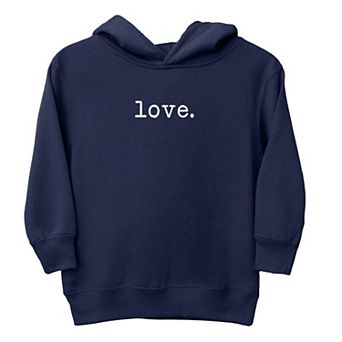 Embroidered Love Typewriter Toddler Graphic Hoodie