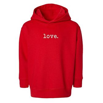Embroidered Love Typewriter Toddler Graphic Hoodie