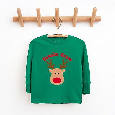 Cousin Crew Reindeer Toddler Long Sleeve Graphic Tee