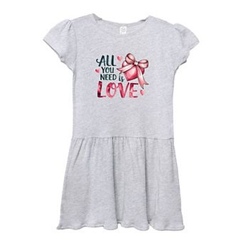 All You Need Is Love Coquette Toddler Girl Dress