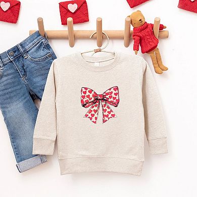 Coquette Hearts Toddler Graphic Sweatshirt