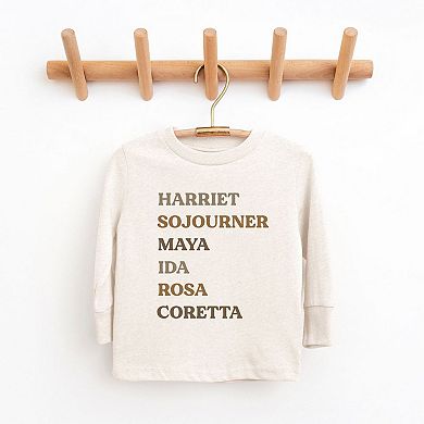 Black History Women Toddler Long Sleeve Graphic Tee