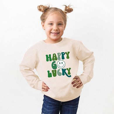 Happy Go Lucky Smiley Face Youth Ultra-Soft Graphic Sweatshirt