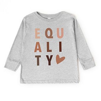 Equality Heart Toddler Long Sleeve Graphic Tee