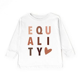 Equality Heart Toddler Long Sleeve Graphic Tee