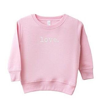 Embroidered Love Typewriter Toddler Graphic Sweatshirt