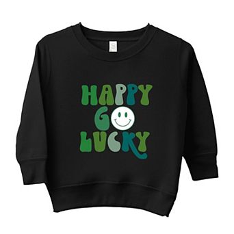Happy Go Lucky Smiley Face Toddler Graphic Sweatshirt