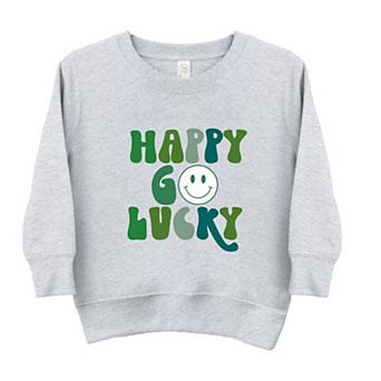 Happy Go Lucky Smiley Face Toddler Graphic Sweatshirt