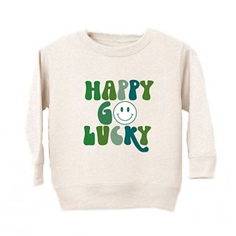 Happy Go Lucky Smiley Face Toddler Graphic Sweatshirt