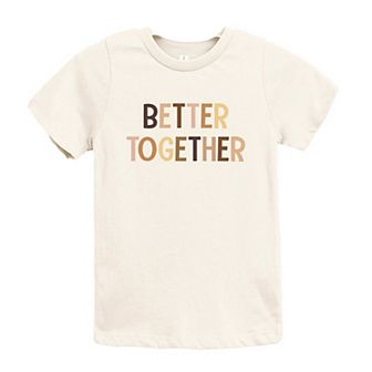 Better Together Equality Toddler Short Sleeve Graphic Tee
