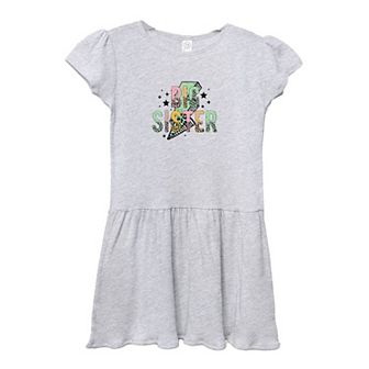 Big Sister Lightning Bolt Toddler Girl Dress
