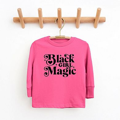 Black Girl Magic Toddler Long Sleeve Graphic Tee