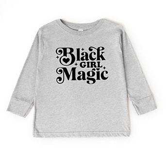 Black Girl Magic Toddler Long Sleeve Graphic Tee