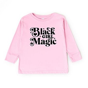 Black Girl Magic Toddler Long Sleeve Graphic Tee