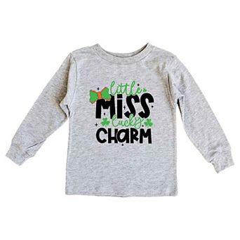 Little Miss Lucky Charm Youth Long Sleeve Graphic Tee