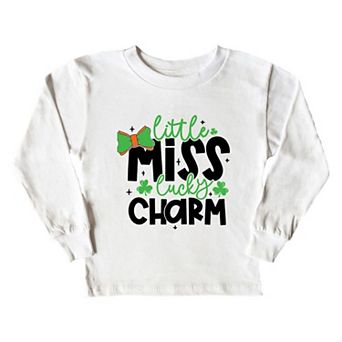 Little Miss Lucky Charm Youth Long Sleeve Graphic Tee
