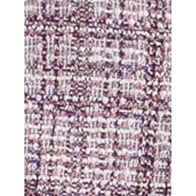 Tweed Top for Women's Button Decor Crew Neck Long Sleeve Christmas Collar Blouse