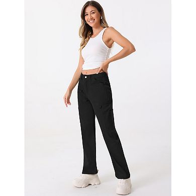Cargo Pants for Women's High Waist Baggy Street Casual Fashion Pants with Pockets