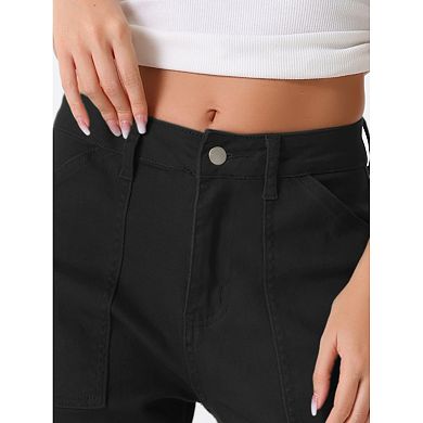 Cargo Pants for Women's High Waist Baggy Street Casual Fashion Pants with Pockets