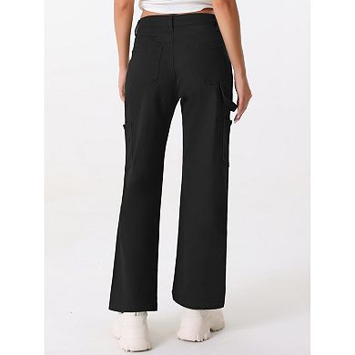 Cargo Pants for Women's High Waist Baggy Street Casual Fashion Pants with Pockets