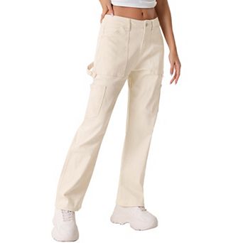 Cargo Pants for Women's High Waist Baggy Street Casual Fashion Pants with Pockets