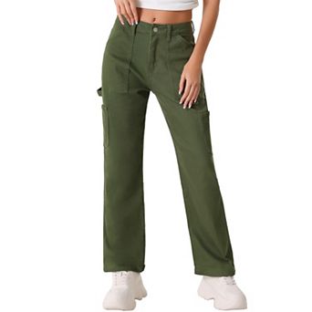 Cargo Pants for Women's High Waist Baggy Street Casual Fashion Pants with Pockets