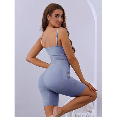 Women's Slimming Bodysuits U Neck Shapewear Sculpting Full Body Shaper with Adjustable Strap