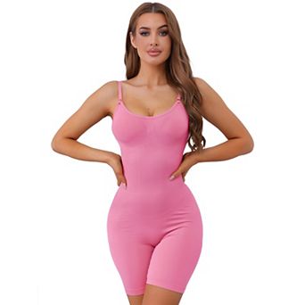 Women's Slimming Bodysuits U Neck Shapewear Sculpting Full Body Shaper with Adjustable Strap