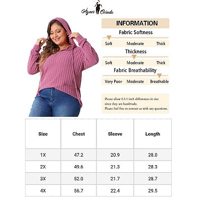 Plus Size Fashion Hoodies for Women Pullover Lightweight Drawstring Sweatshirts Long Sleeve Shirts