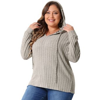 Plus Size Fashion Hoodies for Women Pullover Lightweight Drawstring Sweatshirts Long Sleeve Shirts