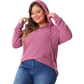 Plus Size Fashion Hoodies for Women Pullover Lightweight Drawstring Sweatshirts Long Sleeve Shirts