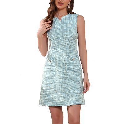 blue grey dress casual Berylove Women Grey Blue Mother of the Bride Dress with Long Sleeves A Line V Neck Wedding Guest Dress, Grey Blue / US8