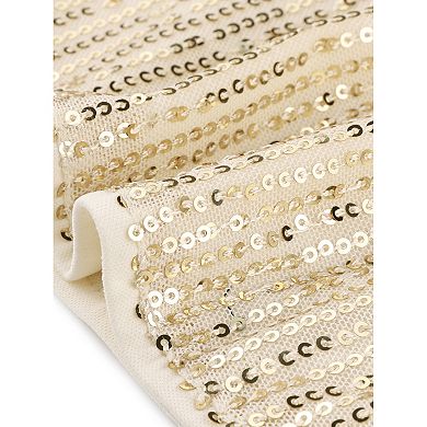 Sequin Tops for Women's Short Sleeve V Neck Party Sparkly Metallic Top