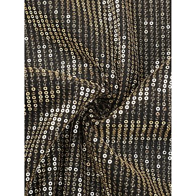 Plus Size Sparkly Sequin Top for Women Long Sleeve Glitter Concert Party Disco Shirt Blouse