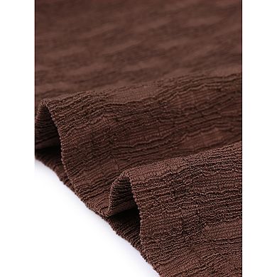 Two Pieces Skirt Sets for Women's Mock Neck Tank Top and Bodycon Skirts