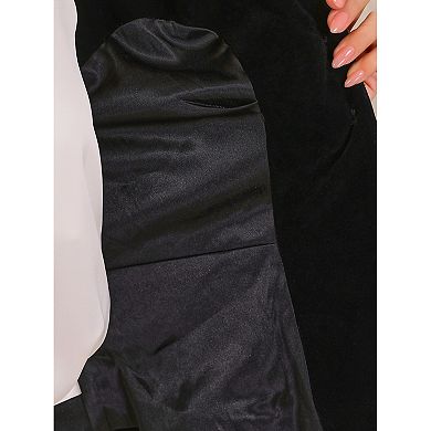 Women's Waistcoat Velvet Sleeveless Button Down Lapel V Neck Suit Vests