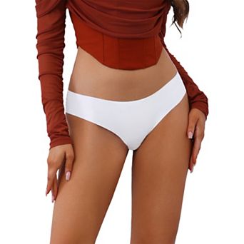 Women's Low-Waisted Briefs Invisible Soft Bikinis Breathable Underwaer