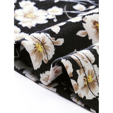 Plus Size Tops for Women 3/4 Sleeve Zip Up Floral Print V Neck Casual Pullover Blouses Tops