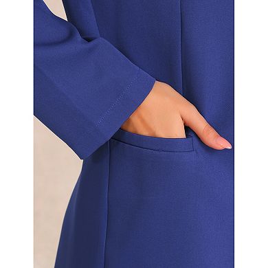 Business Blazer for Women's Single Breasted Long Sleeve Office Casual Blazer Jacket