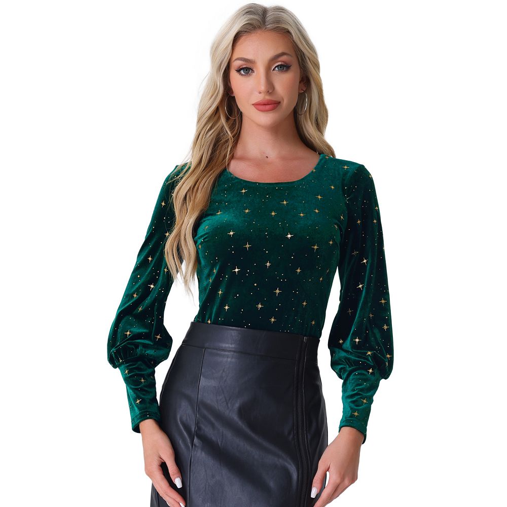Velvet Mist High Collar Blouse main image 1