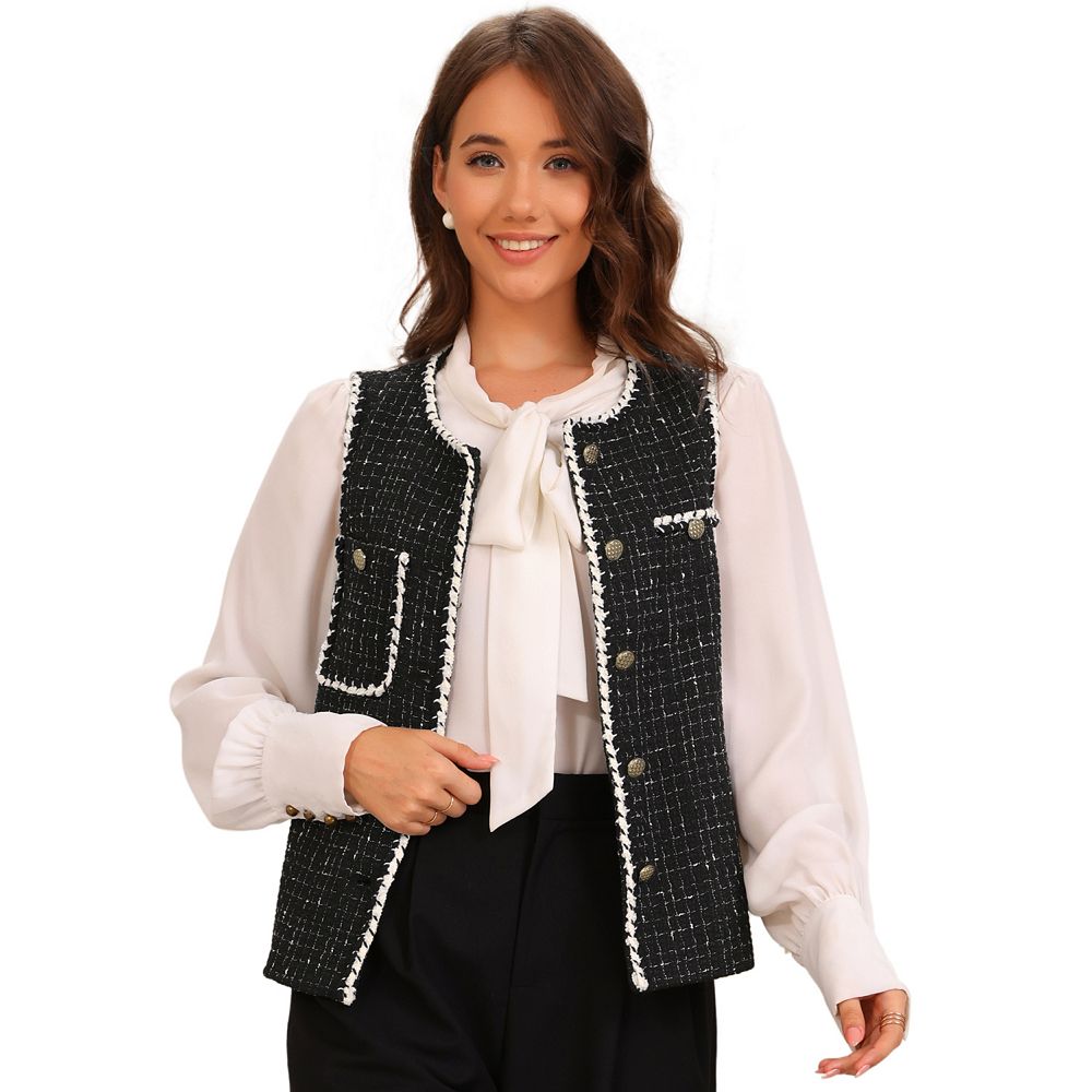 Plaid Button Down Vest