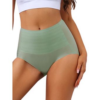 Women's High Waist Full Coverage Brief Tummy Control Underwear Panty