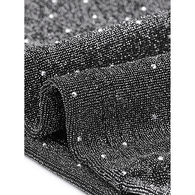 Glitter Jumpsuit for Women's Sparkly Wide Leg V Neck Club Party Jumpsuits