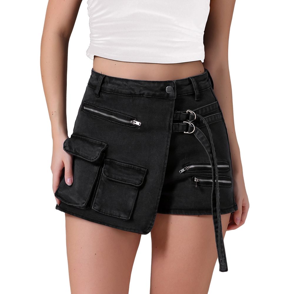 Denim Skort Front Zipper main image 0