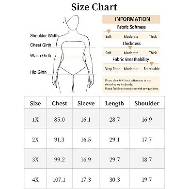 Plus Size Shirt for Women 3/4 Sleeve Scoop Neck Double Layers Chiffon Blouses Tops