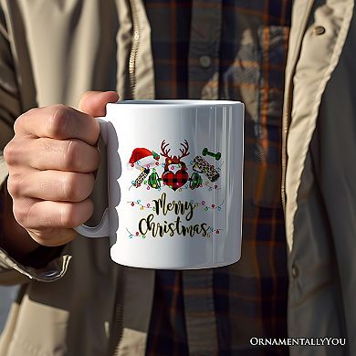 Gym Buffalo Plaid Christmas Mug, Personal Trainer Gift