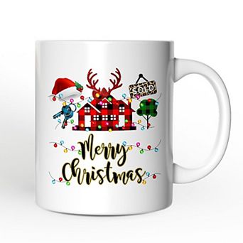 Realtor Buffalo Plaid Christmas Mug, Gift From Customers