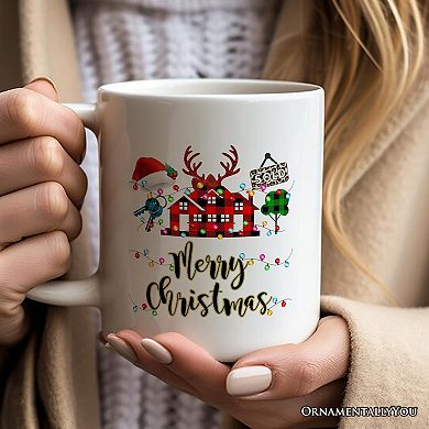 Realtor Buffalo Plaid Christmas Mug, Gift From Customers